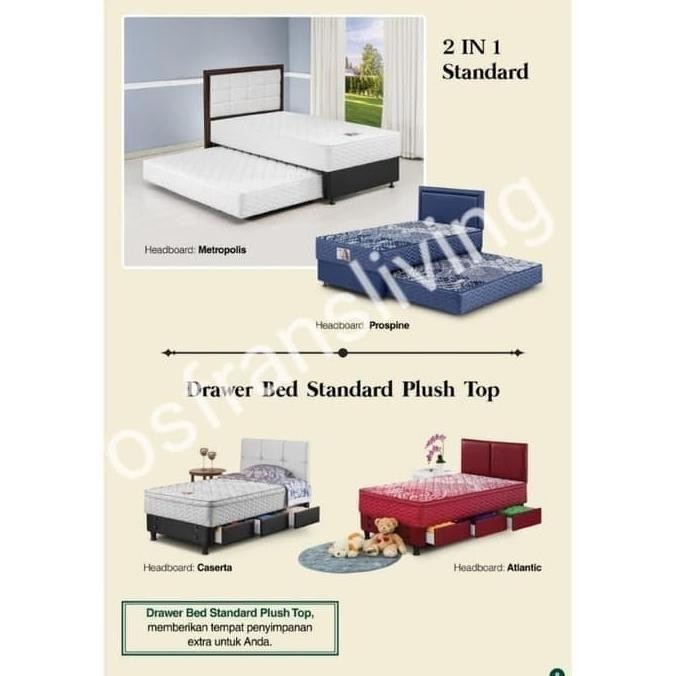 GUHDO SPRINGBED 2 in 1 STANDARD - 100x200- HANYA KASUR SORONG BAWAH