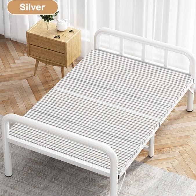 Ranjang Lipat Besi Tempat Tidur Lipat Multifungsi Portable Folding Bed