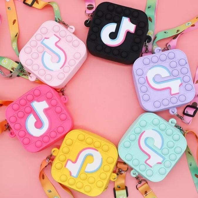 Tas Selempang Anak pop it Bag POP ITS POPIT PUSH IT TIKTOK Dompet Mini