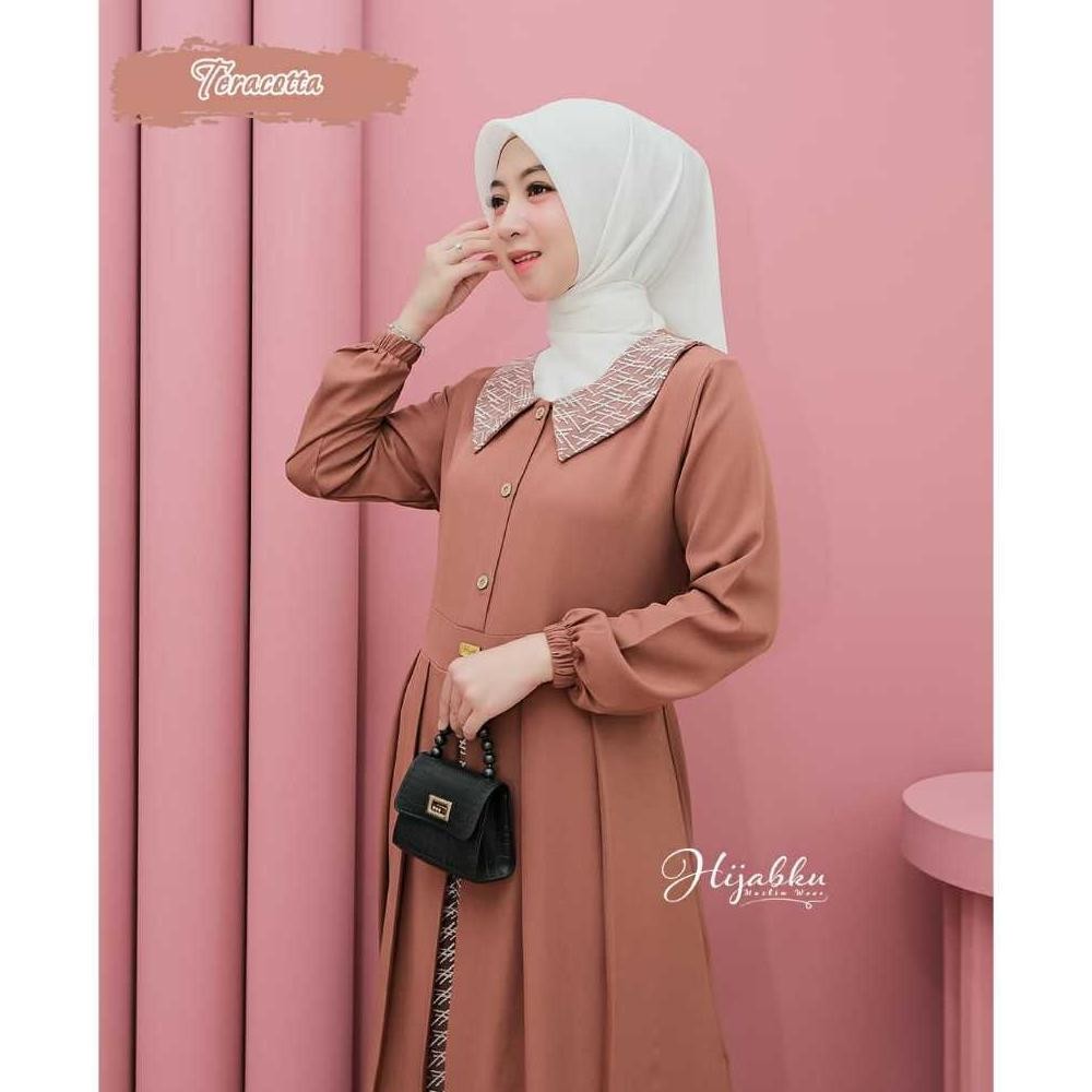 Remma Dress By Hijabku Muslim Wear || Dress Tiffany Twill