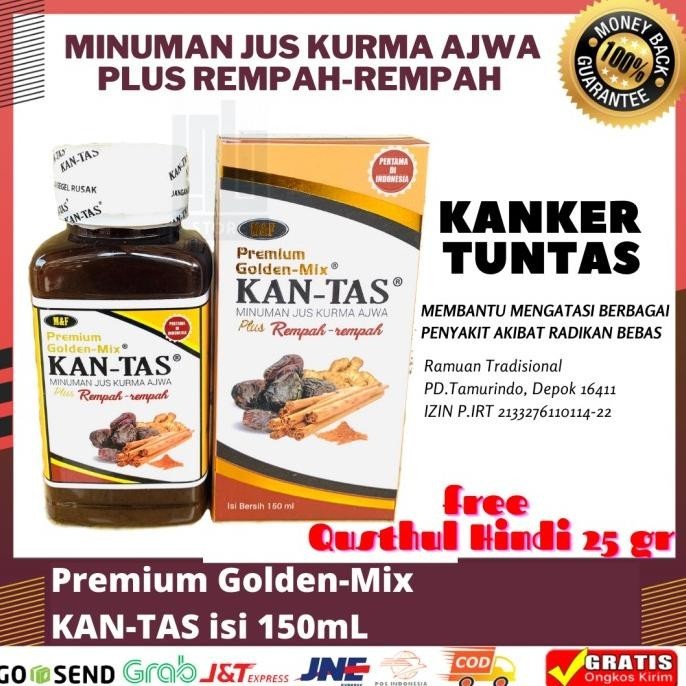 

Premium Golden Mix Kantas Minuman Jus Kurma Ajwa Plus Rempah Isi 150Ml