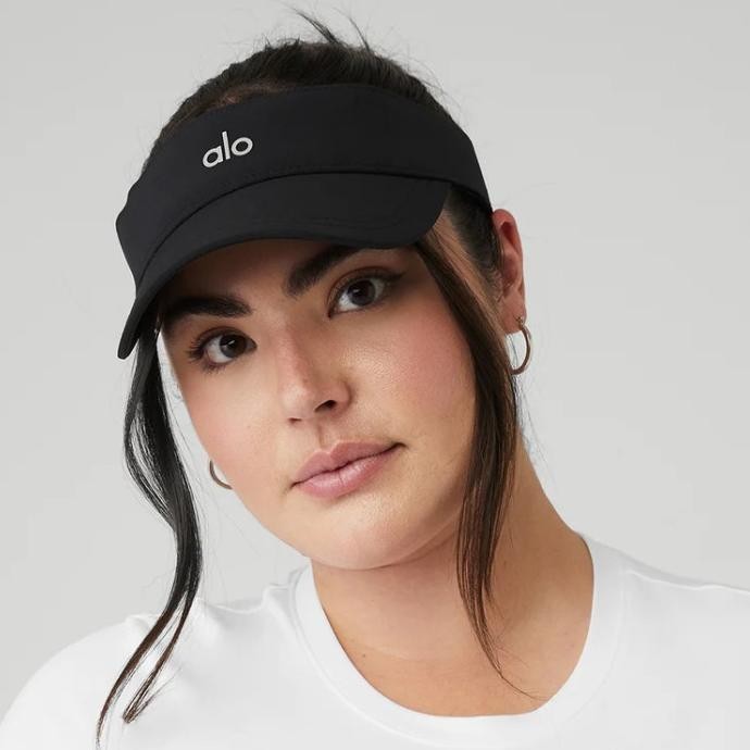 Alo Yoga Captivate Visor Topi Olahraga Pelindung Matahari