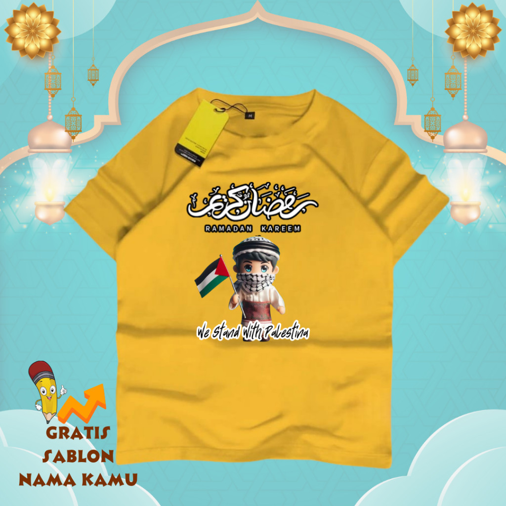 BAJU KAOS ANAK GRATIS SABLON NAMA - Baju Anak Gratis Sablon Nama / Baju Kaos Anak Tangan Pendek Laki