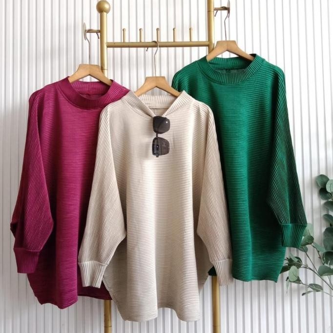 Baju Plisket Import Wanita / Fashion Atasan Cewek Terbaru 1