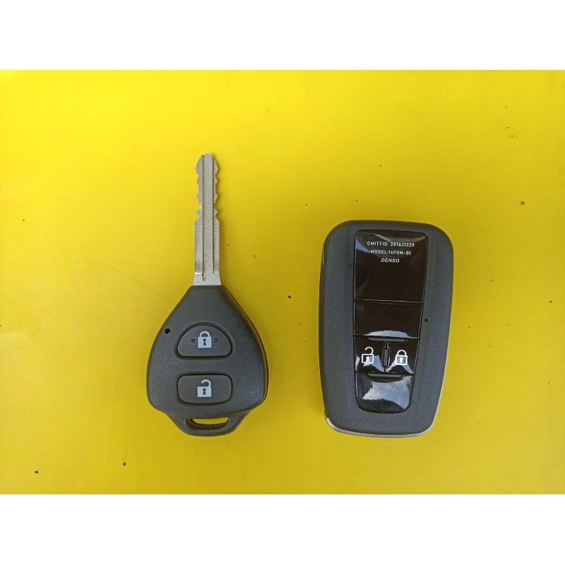 casing flipkey modifikasi kunci remot toyota innova yaris vios fortuner camry altis