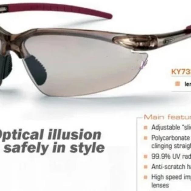 Promo Kaca Mata Safety Kings Ky 733Clear Silver Mirror