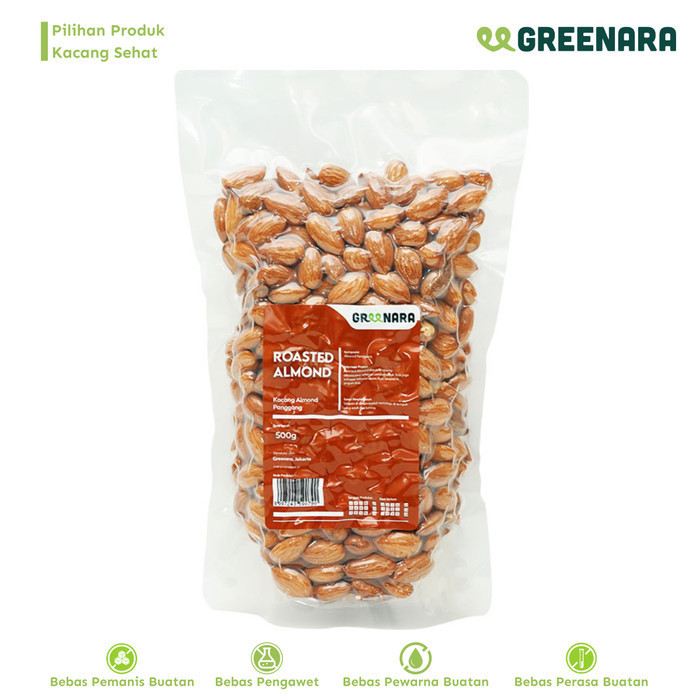 

Kacang Almond Panggang 500gr/ Roasted Almond