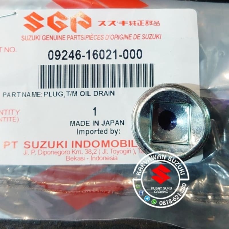 Baut Buangan Oli Transmisi Ertiga All New Ertiga APV Ertiga Diesel SGP