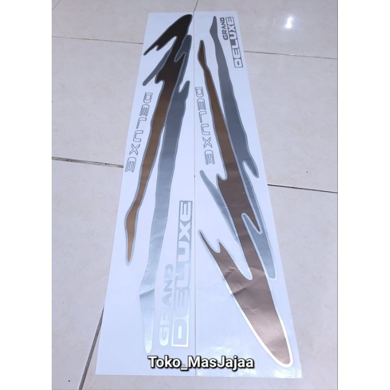 stiker sticker list body samping panther grand deluxe 2.3 2.5 / stiker isuzu panther grand deluxe / 