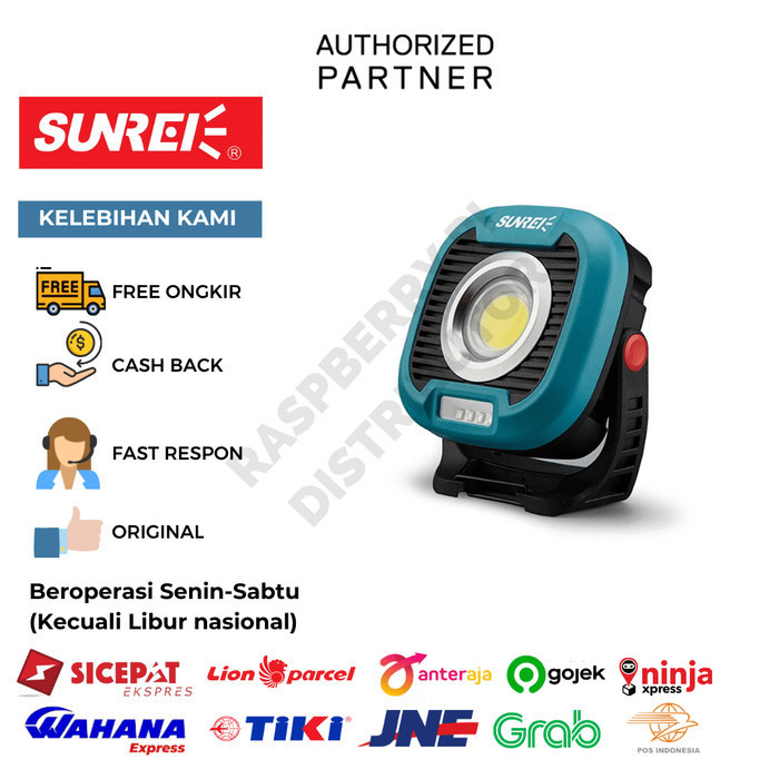 Sunrei C1500 Lampu MIni Cahaya Terang 1500 Lumens