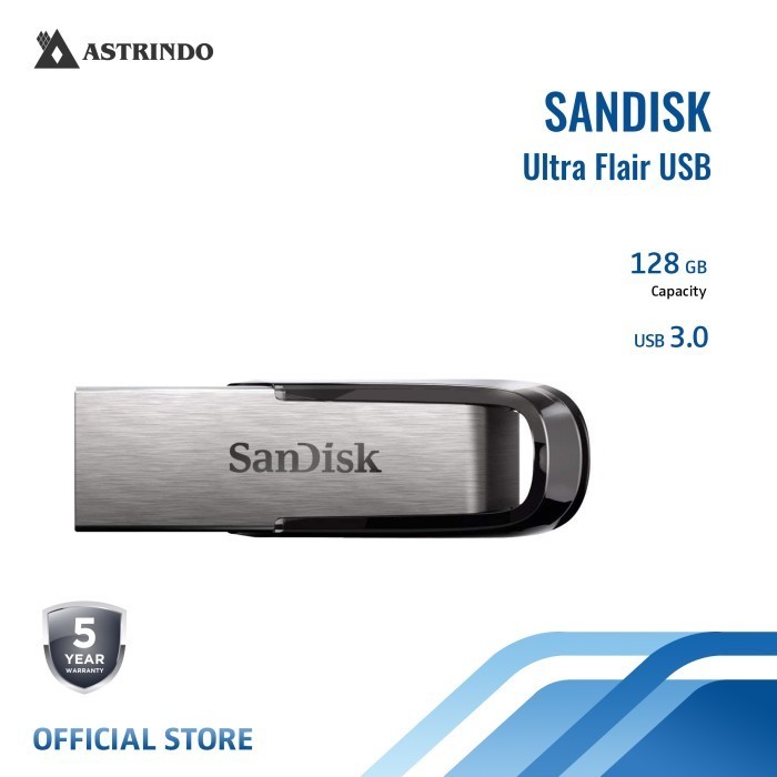 SANDISK ULTRA FLAIR 128GB USB 3.0 - (SDCZ73-128G-G46)