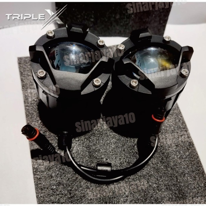 Baru M5 m5 lampu led kabut triple x sorot tembak laser mobil motor