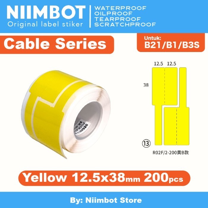 Label Stiker Niimbot B21 B1 B3S Cable Kabel LAN Tag Label Sticker
