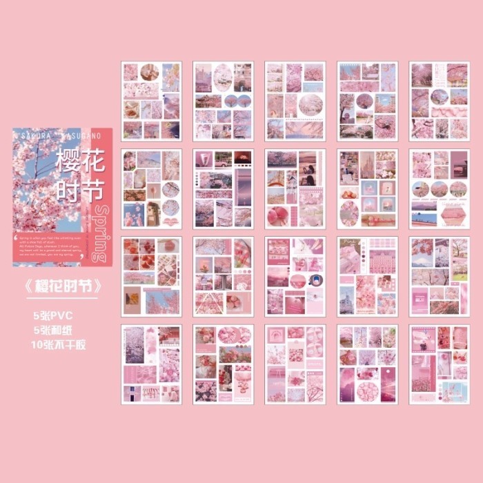 

Buku Sticker 20 Lembar Sakura Kawaii Pretty Vintage Bear Sticker Deco