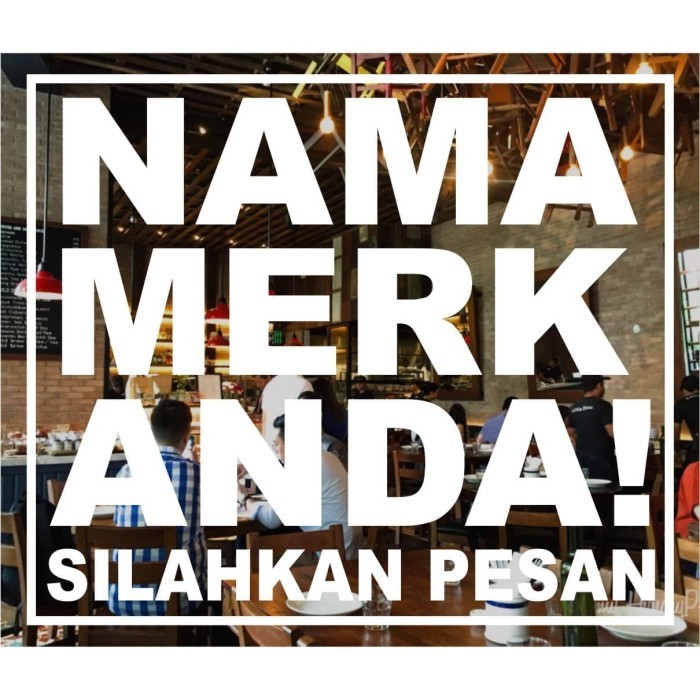 

Cutting Stiker Custom Kata Desain untuk Alamat uk. 50cm x115cm