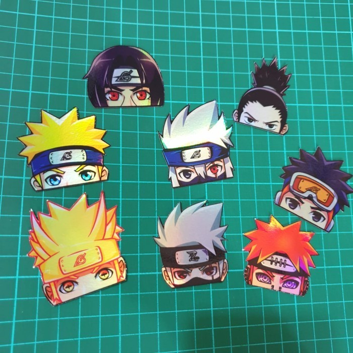 

Sticker Hologram Anime - Naruto Peeker - set 8pcs