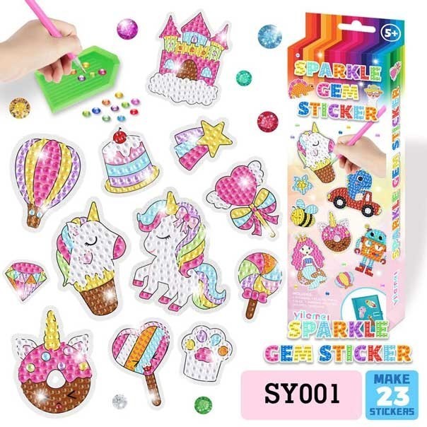 

Mainan Edukasi Anak Stiker DIY Sparkle Gem Sticker Kartun