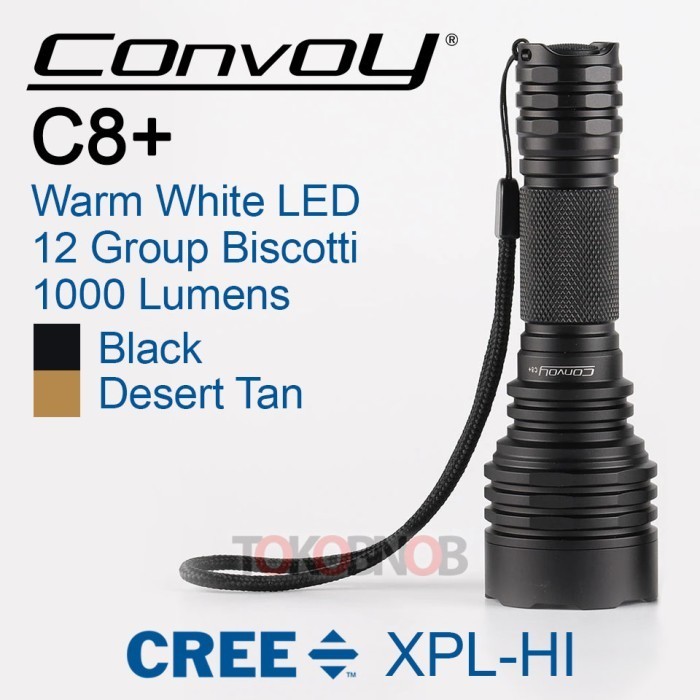 Convoy C8+ Cree XPL-HI 12 Group Flashlight - Senter LED Outdoor