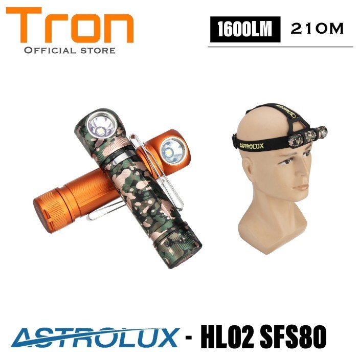 Astrolux HL02 / Mateminco G02 SFS80 1600 Lumens 210Meter Senter kepala