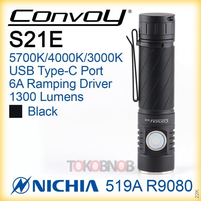Convoy S21E Nichia 519A Ramping Driver Flashlight - Senter LED
