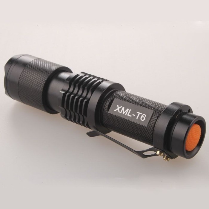 Mini Senter Terang Zoom Ultrafire XML-T6 2500 Lumen + 18650 Murah