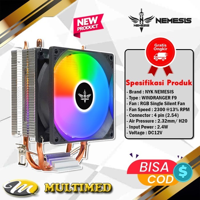 Promo Cooling Fan Processor Nyk Nemesis Windranger F9