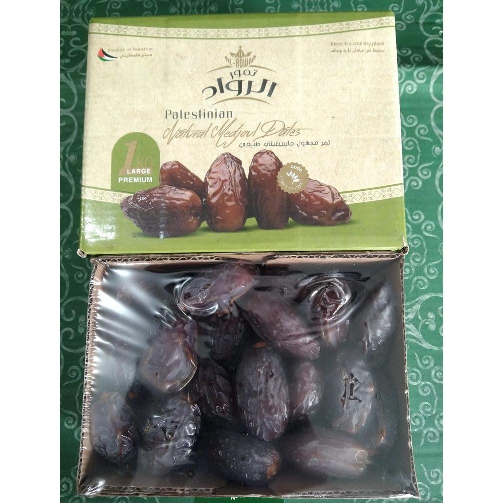 

POJ Kurma Al Rowad Medjool Palestine 1 Kg Large TERLARIS