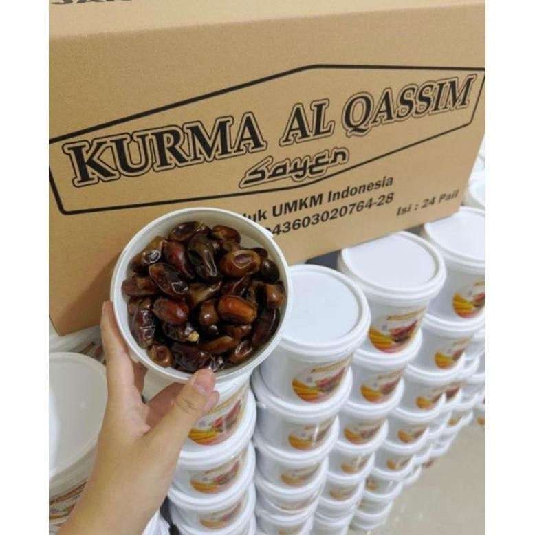 

POJ Paket 2 PCS Kurma Ember Al-Qashiem 500gram TERLARIS