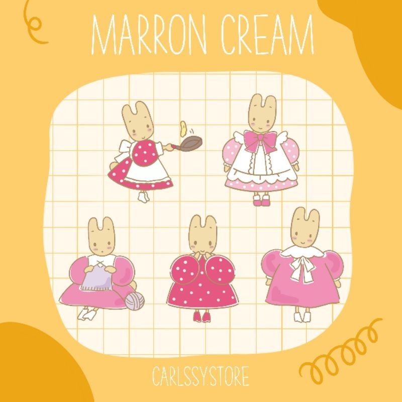 

Sticker Nama Custom - Marron Cream