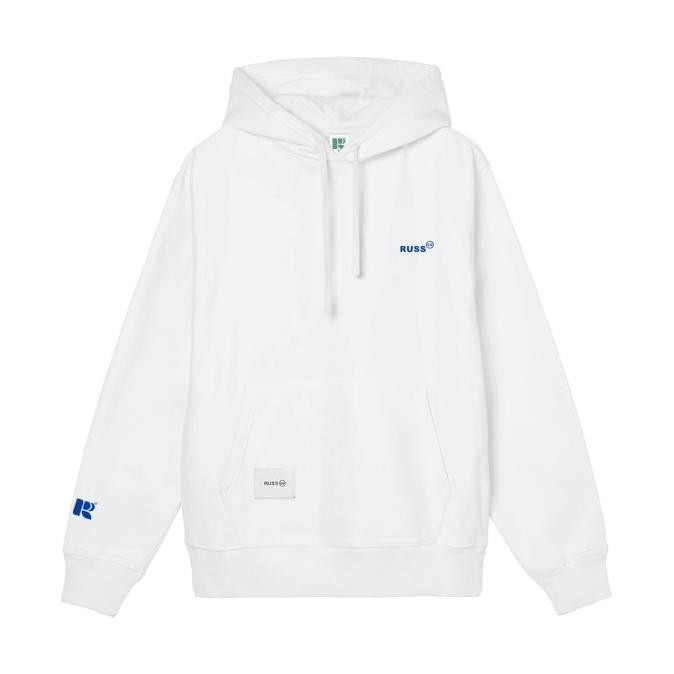 Russ Sweater Hoodie Tinylog White