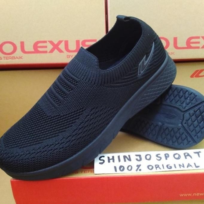 SEPATU SLIP ON PRIA DEWASA HITAM POLOS NEW ERA RAJUT WINNER ORIGINAL