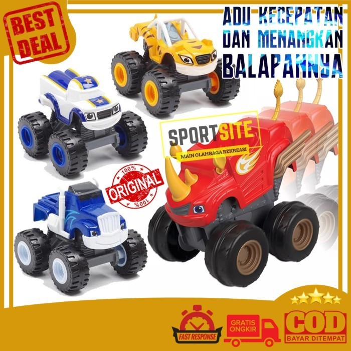 Blaze The Monster Machine Slam and Go Mainan Anak Mobil Truck