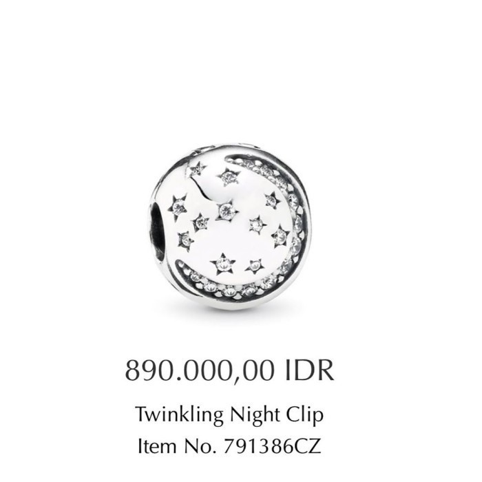 PANDORA TWINKLING NIGHT CLIP GELANG ORIGINAL