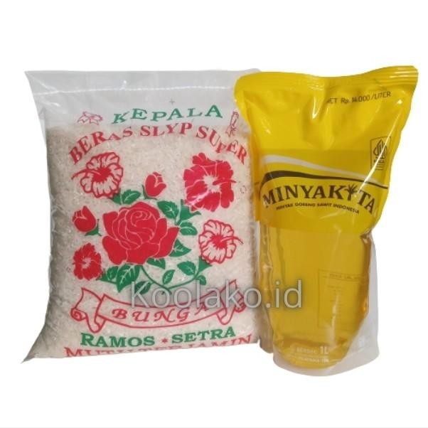 

Sembako - Paket Sembako Beras 4 Liter Minyak 1 Liter 046