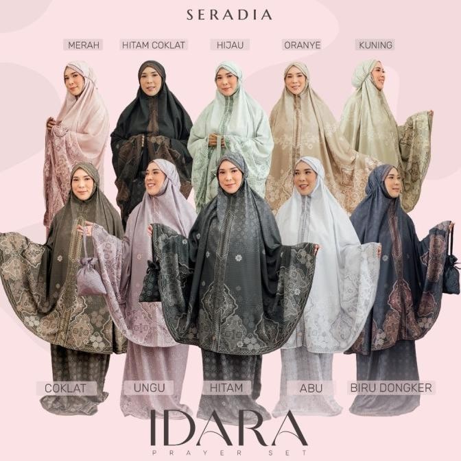 NEW PROMO MUKENA DEWASA IDARA - SERADIA X FITROP PACKING BAGUS