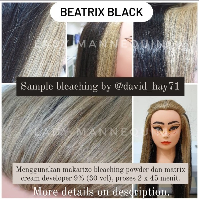 Patung Rambut Manekin Rambut Sanggul Salon Manekin Kepala Rambut