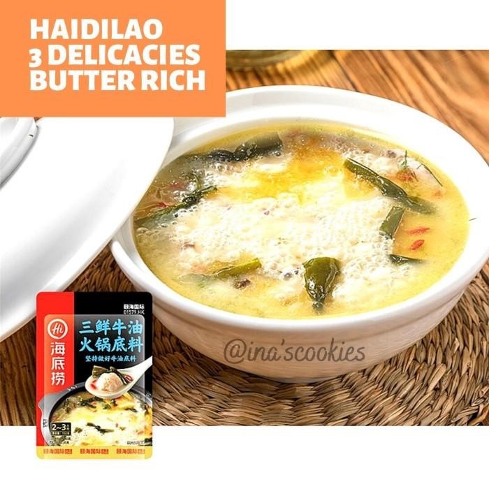 

Haidilao Three Delicacies Soup Hotpot Base - San Xian Tang 003