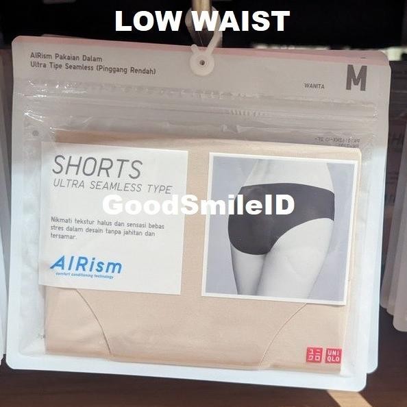 AIRism CD Wanita Pakaian Dalam Ultra Seamless Celana Low Waist UNIQLO