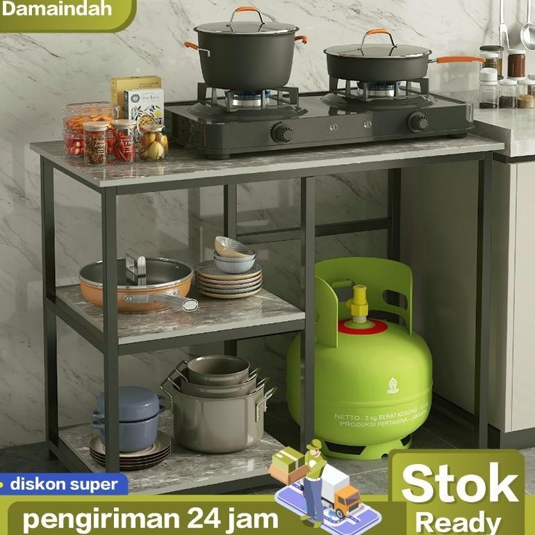 SALE Damaindah Meja Kompor 2 Tungku / Rak Kompor 2 Tungku / Meja Kompor / Rak Kompor / Minimalis / M