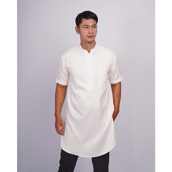 ELZATTA KEMEJA KOKO PRIA DEWASA KAFTAN HAIDAR KOKO PAKISTAN MADARAHDIAN12