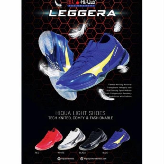 TERLARIS SEPATU BADMINTON HIQUA LEGGERA ORIGINAL MONICASEIN