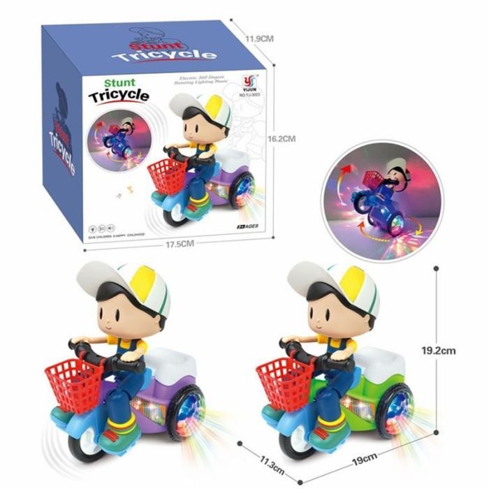 Mainan Anak Stunt Tricycle Dynamic Lighting - Boy