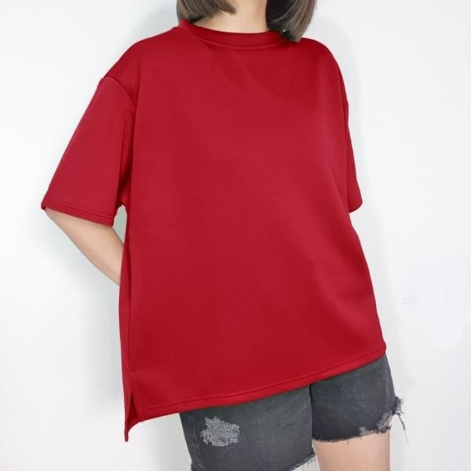 Atasan Scuba Oversize Wanita Anti Lecek / Blouse Atasan Jumbo Big Size