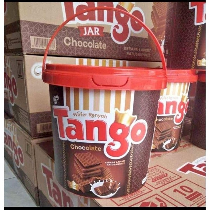 

wafer tango coklat kemasan jar / kaleng