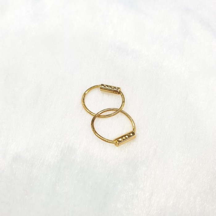 ANTING BAYI BULAT EMAS ASLI 375%