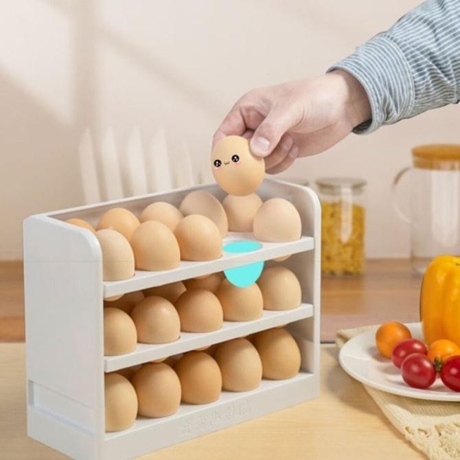 Mj88 Rak Telur 3 Susun / Rak Telur 3 Tingkat / Box Telur 3 Tingkat Ori
