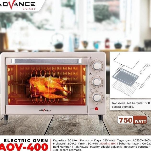 [Home Mart] Oven Listrik Advance Aov-400 / Oven Electric Advance Storeandalas