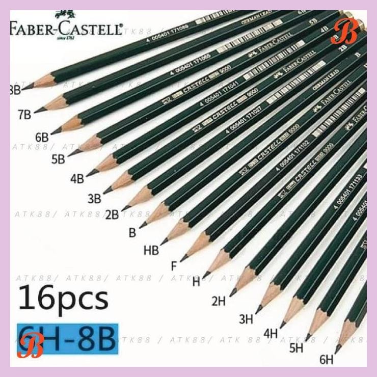 

| PGT | PENSIL 8B FABER-CASTELL 9000 1PCS