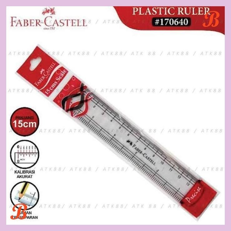 

| PGT | PENGGARIS 15CM FABER CASTEL/ RULER FABER CASTEL/ TERLARIS/ TERMURAH