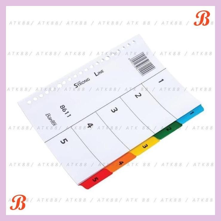 

| PGT | BANTEX STRONGLINE INDEXES A5 5 PAGES (1-5 INDEX) 20 HOLES #8611
